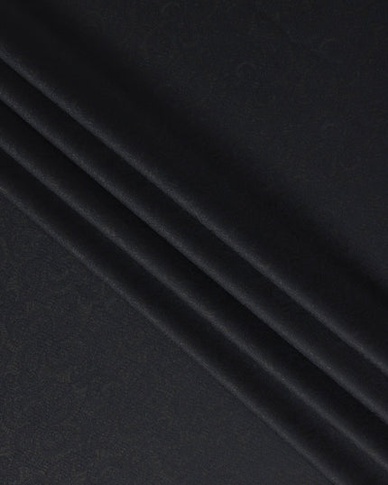 Dark Midnight Blue Premium Italian Blended Wool Jacquard Jacketing Fabric 150 Cms Width Smooth Soft Luxurious Durable Wrinkle Resistant Material for Blazers Jackets-D28619 - Regal Fabrics