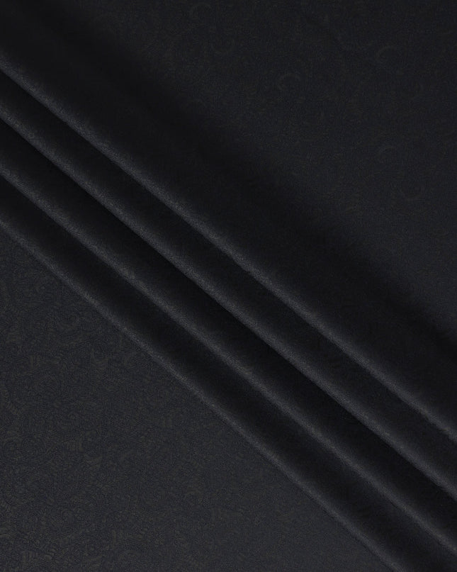Dark Midnight Blue Premium Italian Blended Wool Jacquard Jacketing Fabric 150 Cms Width Smooth Soft Luxurious Durable Wrinkle Resistant Material for Blazers Jackets-D28619 - Regal Fabrics