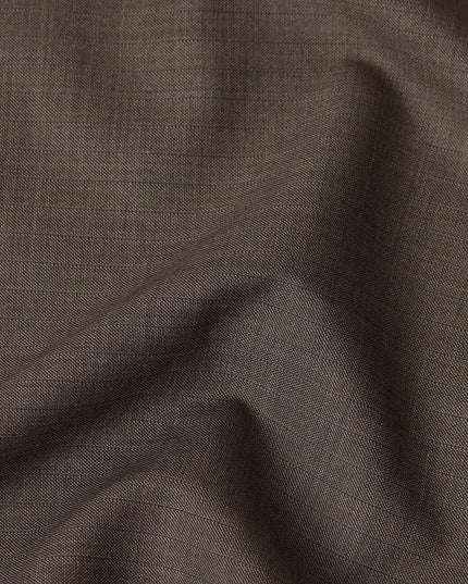Super 160 Taupe Italian Wool Suiting Fabric 150cm