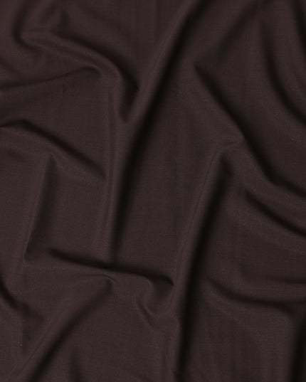 Super 150 Chocolate Italian Wool Suiting Fabric 150cm