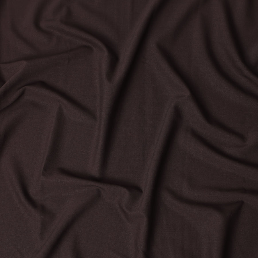 Super 150 Chocolate Italian Wool Suiting Fabric 150cm