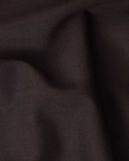 Super 150 Chocolate Italian Wool Suiting Fabric 150cm