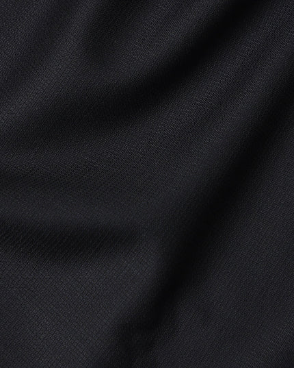 Super 160 Black Italian Wool Suiting Fabric 150cm