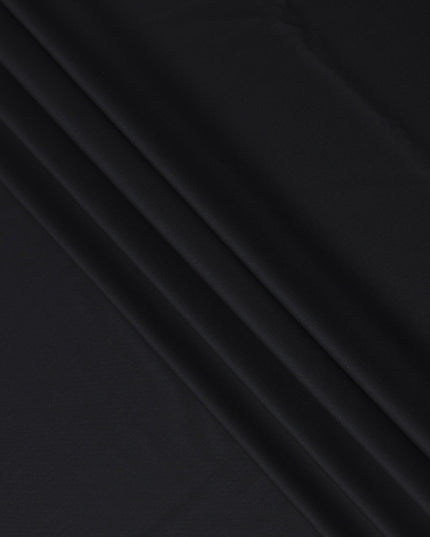 Super 160 Black Italian Wool Suiting Fabric 150cm