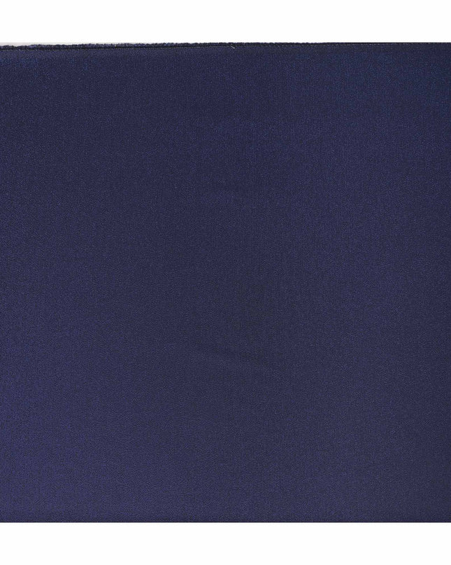 Navy Blue Premium Italian Blended Wool Suiting Fabric 150 Cms Width Smooth Soft Luxurious Durable Wrinkle Resistant Material for Jacketing-D28607 - Regal Fabrics