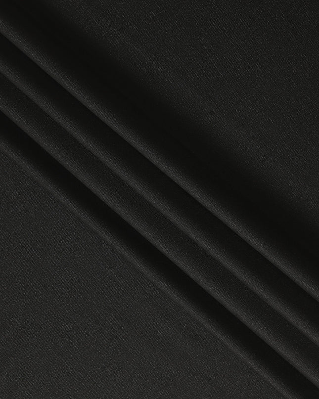 Black Premium Italian Blended Wool Jacketing Fabric 150 Cms Width Smooth Soft Luxurious Durable Wrinkle Resistant Material for Blazers Jackets Formal Wear-D28610 - Regal Fabrics
