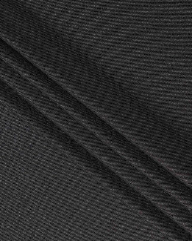 Charcoal Black Premium Italian Blended Wool Jacketing Fabric 150 Cms Width Smooth Soft Luxurious Durable Wrinkle Resistant Material for Blazers Jackets Formal Wear-D28609 - Regal Fabrics