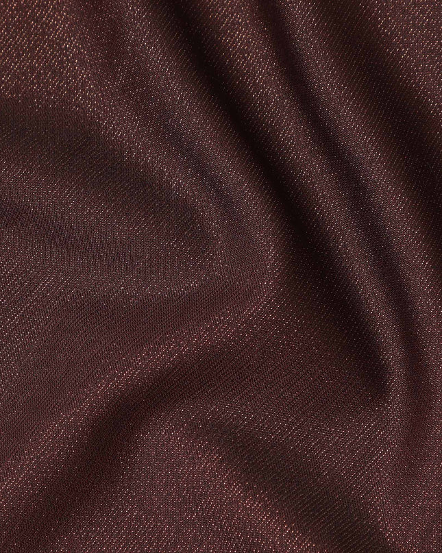 Burgundy Brown Premium Italian Blended Wool Suiting Fabric 150 Cms Width Smooth Soft Luxurious Durable Wrinkle Resistant Material for Jacketing-D28608 - Regal Fabrics