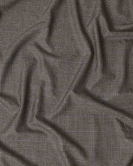 Super 160 Taupe Italian Wool Suiting Fabric 150cm