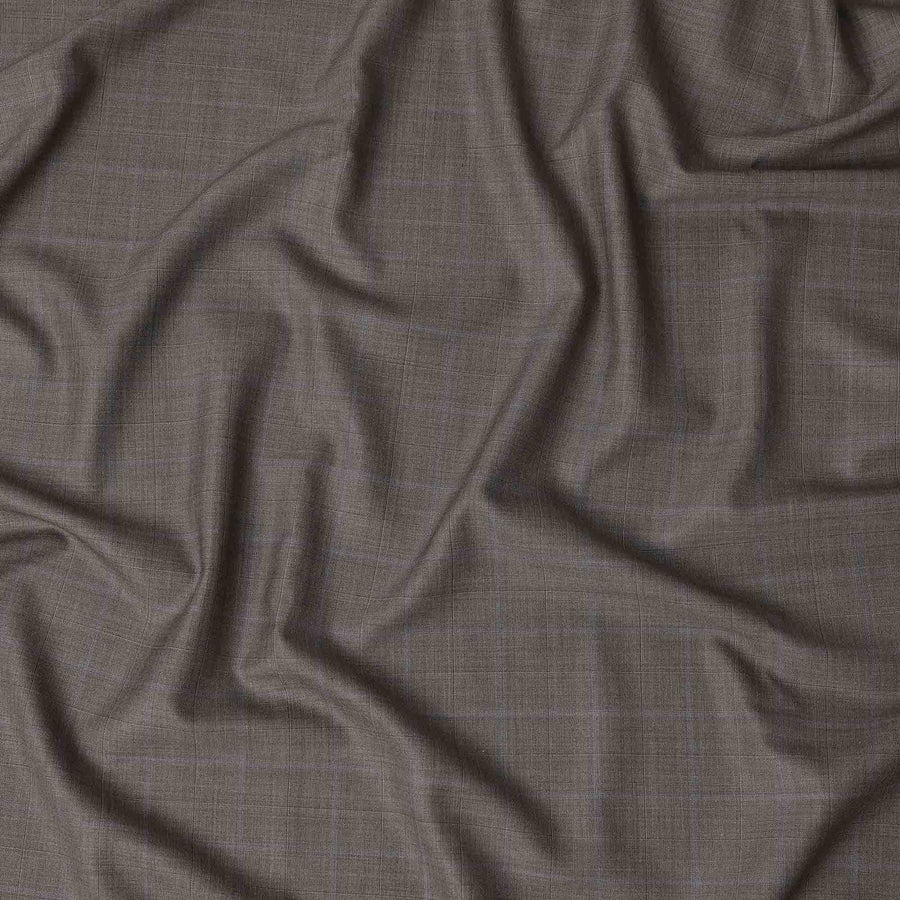 Super 160 Taupe Italian Wool Suiting Fabric 150cm
