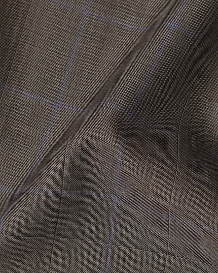 Super 160 Taupe Italian Wool Suiting Fabric 150cm