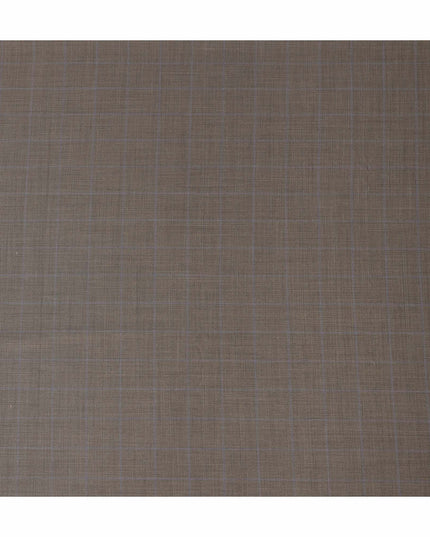 Super 160 Taupe Italian Wool Suiting Fabric 150cm