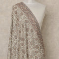 Beige Printed Premium Kashmiri Pashmina Shawl 225X80 CMS Width, India-D26996 - Regal Fabrics