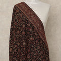 Black Maroon Printed Premium Kashmiri Pashmina Shawl 225X110 Cms, Made in India-D27111 Regal Fabrics
