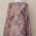 Purple Fransawi Traditional Somali Premium Silk Chiffon Dirac Fabric with metallic lurex 3.5 MtrsX140 Cms, France-D27119 Regal Fabrics
