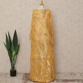 Yellow Abstract Fransawi Silk Chiffon Dirac Lurex