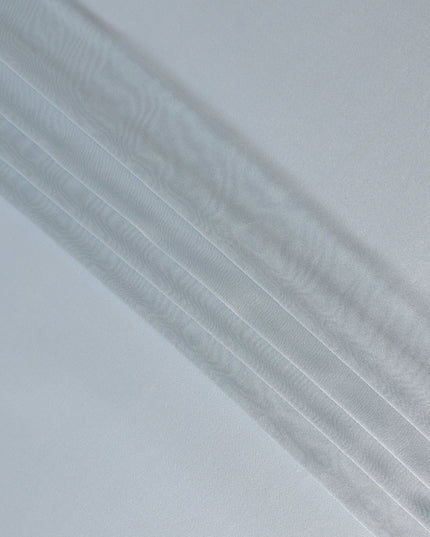 Ice Blue Silk Lame Fabric France 110cm