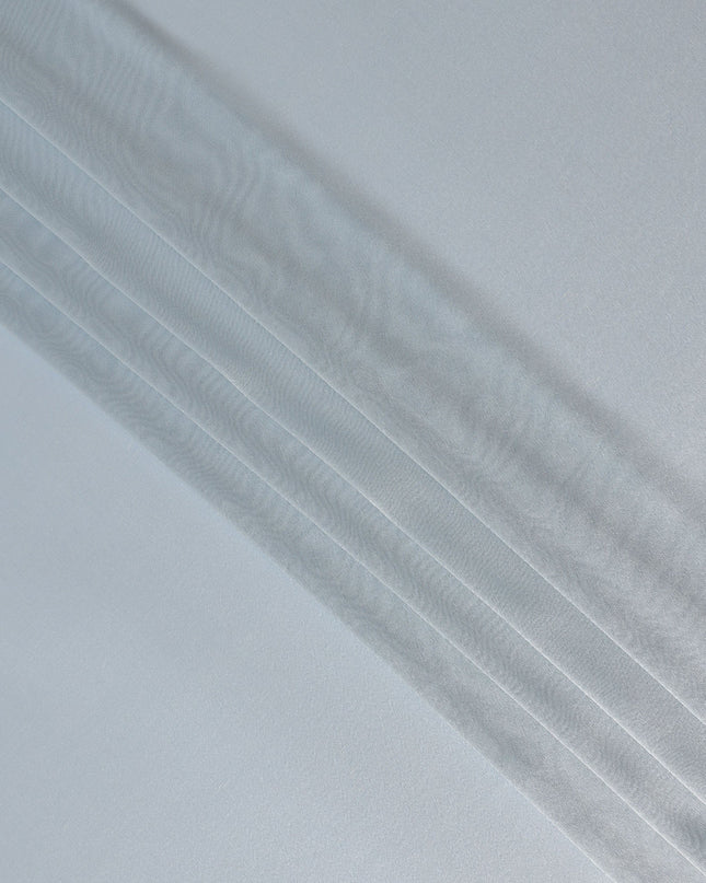 Ice Blue Silk Lame Fabric France 110cm