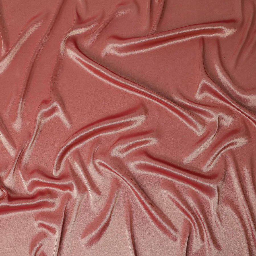 Coral Rose Silk Lame Fabric France 110cm