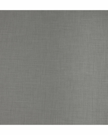 Light Grey Solid Blended Poly Wool Suiting Fabric 150 Cms Width Smooth Soft Durable Wrinkle Resistant Material for Formal Suits Trousers Blazers-D28596 - Regal Fabrics