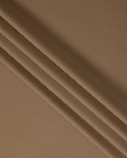 Beige Solid Blended Poly Wool Suiting Fabric 150 Cms Width Smooth Soft Durable Wrinkle Resistant Material for Formal Suits Trousers Blazers-D28603 - Regal Fabrics