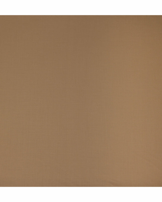 Beige Solid Blended Poly Wool Suiting Fabric 150 Cms Width Smooth Soft Durable Wrinkle Resistant Material for Formal Suits Trousers Blazers-D28603 - Regal Fabrics