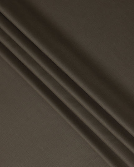 Dark Brown Solid Blended Poly Wool Suiting Fabric 150 Cms Width Smooth Soft Durable Wrinkle Resistant Material for Formal Suits Trousers Blazers-D28600 - Regal Fabrics