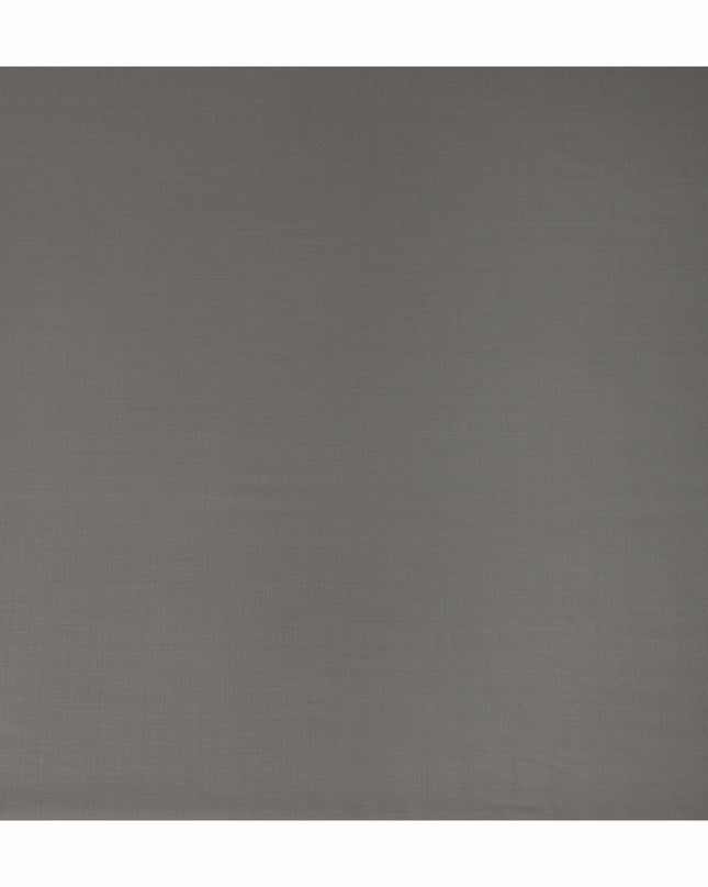 Taupe Grey Solid Blended Poly Wool Suiting Fabric 150 Cms Width Smooth Soft Durable Wrinkle Resistant Material for Formal Suits Trousers Blazers-D28599 - Regal Fabrics