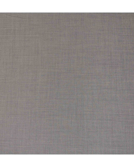 Light Grey Solid Blended Poly Wool Suiting Fabric 150 Cms Width Soft Smooth Durable Wrinkle Resistant Material for Formal Suits Trousers Blazers-D28592 - Regal Fabrics