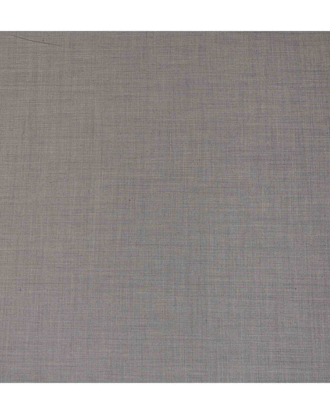 Light Grey Solid Blended Poly Wool Suiting Fabric 150 Cms Width Soft Smooth Durable Wrinkle Resistant Material for Formal Suits Trousers Blazers-D28592 - Regal Fabrics