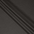 Dark Grey Pinstripe Blended Poly Wool Suiting Fabric 150 Cms Width Smooth Soft Durable Wrinkle Resistant Material for Formal Suits Trousers Blazers-D28605 - Regal Fabrics