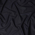 Navy Blue Pinstripe Blended Poly Wool Suiting Fabric 150 Cms Width Smooth Soft Durable Wrinkle Resistant Material for Formal Suits Trousers Blazers-D28606 - Regal Fabrics