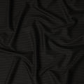 Black Fine Pinstripe Blended Poly Wool Suiting Fabric 150 Cms Width Soft Durable Wrinkle Resistant Material for Formal Wear Suits Trousers Blazers-D28585 - Regal Fabrics