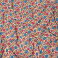 Beige Floral Printed Silk Crepe Fabric Soft Lightweight Breathable Material for Dressmaking Sewing Apparel Craft Use 110 Cms Width India Origin-D27291 Regal Fabrics