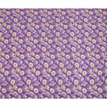 Purple Floral Printed Silk Crepe Fabric Soft Lightweight Breathable Material for Dressmaking Sewing Apparel Craft Use 110 Cms Width India Origin-D27288 Regal Fabrics