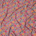 Pink Floral Printed Silk Crepe Fabric Soft Flowing Lightweight Luxurious Material for Dressmaking Sewing Apparel Craft Use 110 Cms Width India Origin-D27296 Regal Fabrics