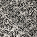 Black Floral Printed Silk Crepe Fabric Soft Flowing Lightweight Luxurious Material for Dressmaking Sewing Apparel Craft Use 110 Cms Width India Origin-D27303 Regal Fabrics