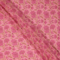 Pink Floral Printed Silk Crepe Fabric Soft Flowing Lightweight Luxurious Material for Dressmaking Sewing Apparel Craft Use 110 Cms Width India Origin-D27304 - Regal Fabrics