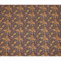 Navy Blue Floral Printed Silk Crepe Fabric Soft Flowing Lightweight Luxurious Material for Dressmaking Sewing Apparel Craft Use 110 Cms Width India Origin-D27302 Regal Fabrics