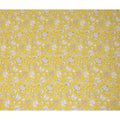 Yellow Floral Printed Premium Pure Silk Crepe Fabric 110 Cms From India-D27251 - Regal Fabrics