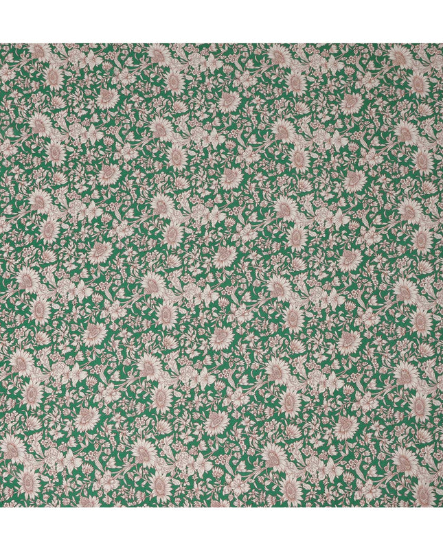 Jade Green Pure Silk Crepe Fabric 110cm