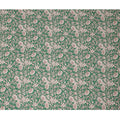 Emerald Green Floral Printed Premium Pure Silk Crepe Fabric 110 Cms From India-D27248 - Regal Fabrics
