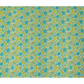 Blue Floral Pure Silk Crepe Fabric 110cm - 1357133