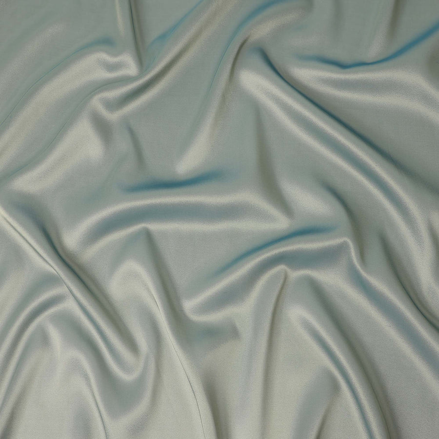 Aqua Blue Pure Silk Lame Fabric 110cm Korea