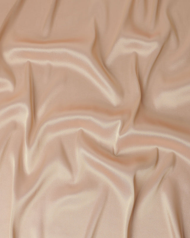 Nude Peach Plain Silk Lame Fabric 110cm