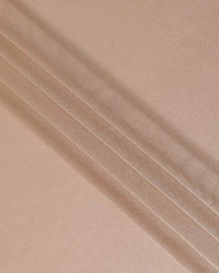 Nude Peach Plain Silk Lame Fabric 110cm