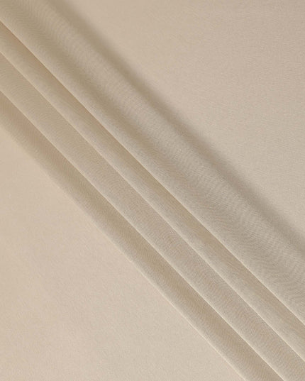 Ivory Cream Pure Silk Lame Fabric 110cm Korea