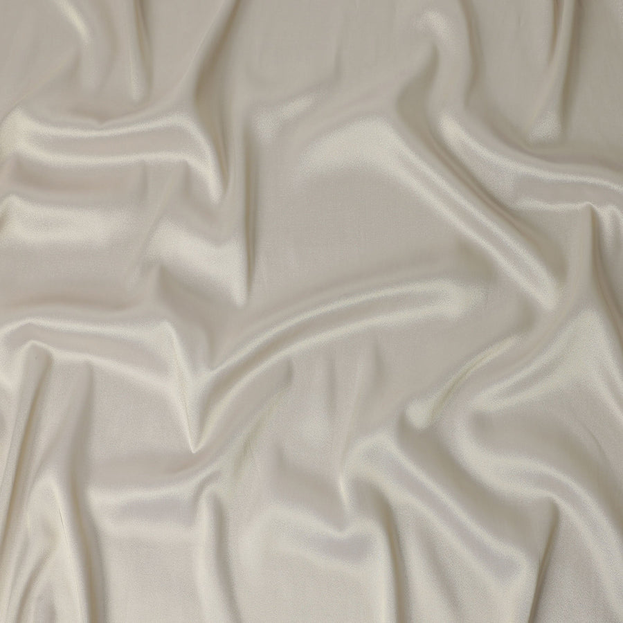 Soft Ivory Plain Silk Lame Fabric 110cm