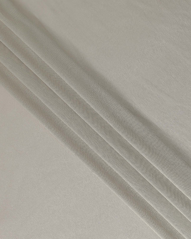 Soft Ivory Plain Silk Lame Fabric 110cm
