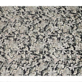Black Ivory Monochrome Floral Botanical Print Synthetic Satin Fabric, 110 Cms Width, Made in India-D28275 Regal Fabrics